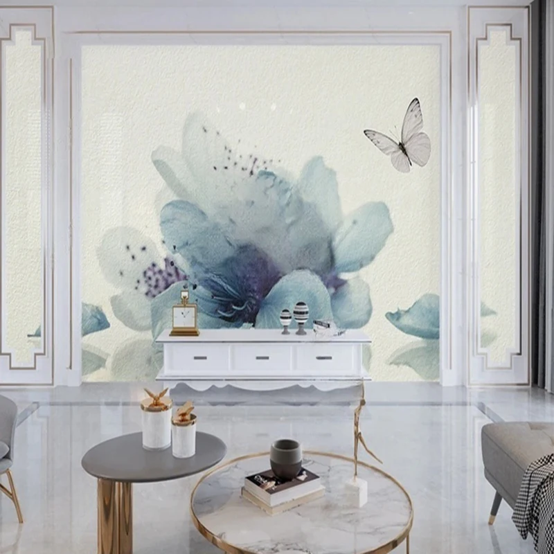 

MU8481 Wall Mural Ceiling Wallpaper Tropical Botanical Leaves Sky Flowers Print Living Room Bedroom Home Interior Decor