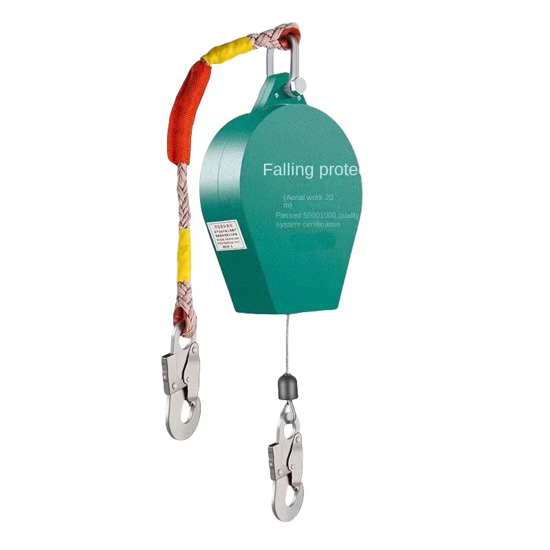 อุปกรณ์ป้องกันส่วนบุคคลจากโรงงาน 3 เมตรถึง 50 ม. Anti Fall Retractable Fall Arrester