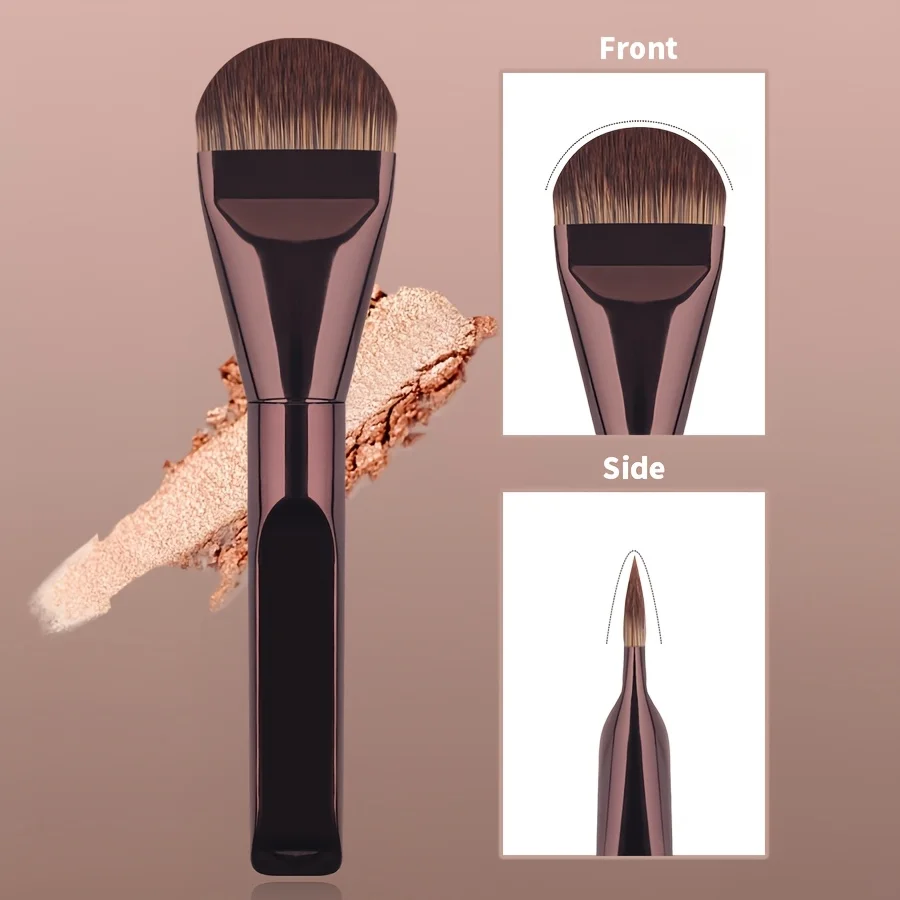 1 Professional Ultra-Thin Flat Head Foundation and Face Mask Brush, Concealer Brush, Best Makeup Tool, Suitable for All Skin Typ