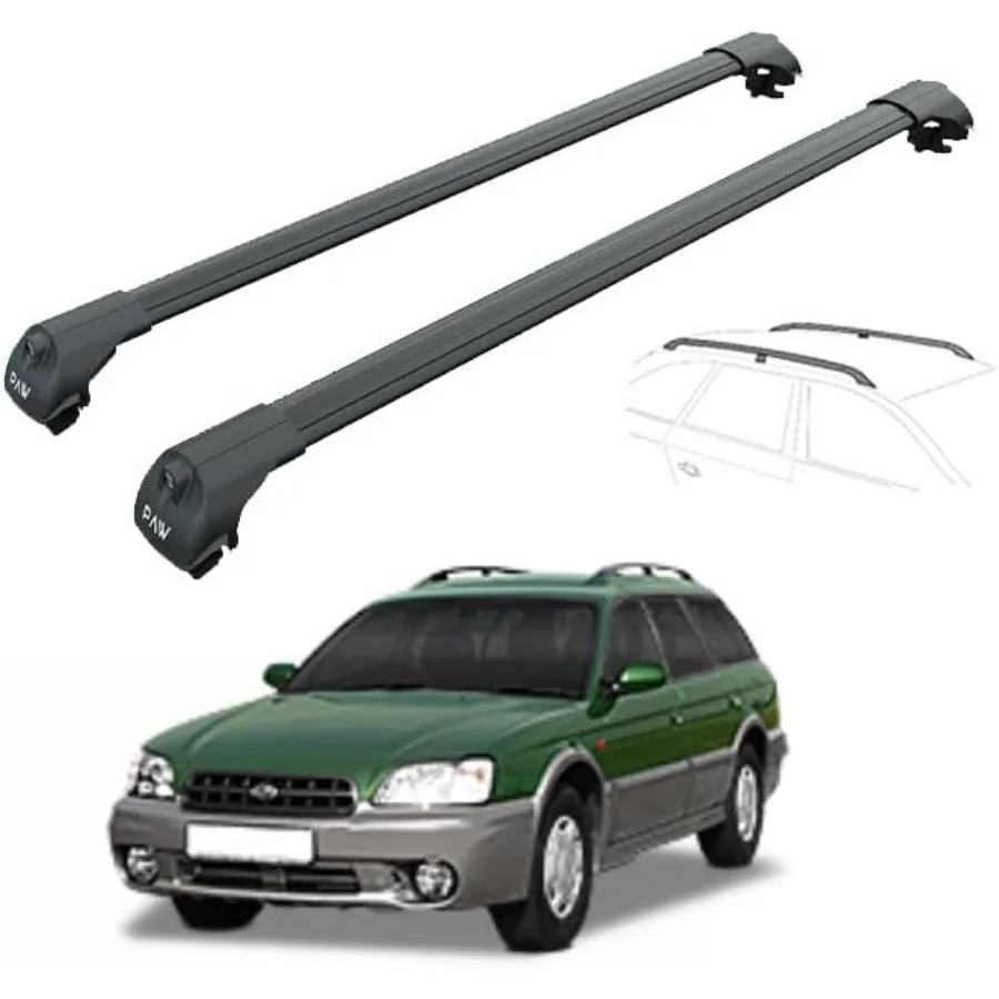 Roof Rack Cross Bars for Subaru Outback 19952025 HeavyDuty Aluminum TSlot Design with Lockable System Supports Up to 330lbs Com