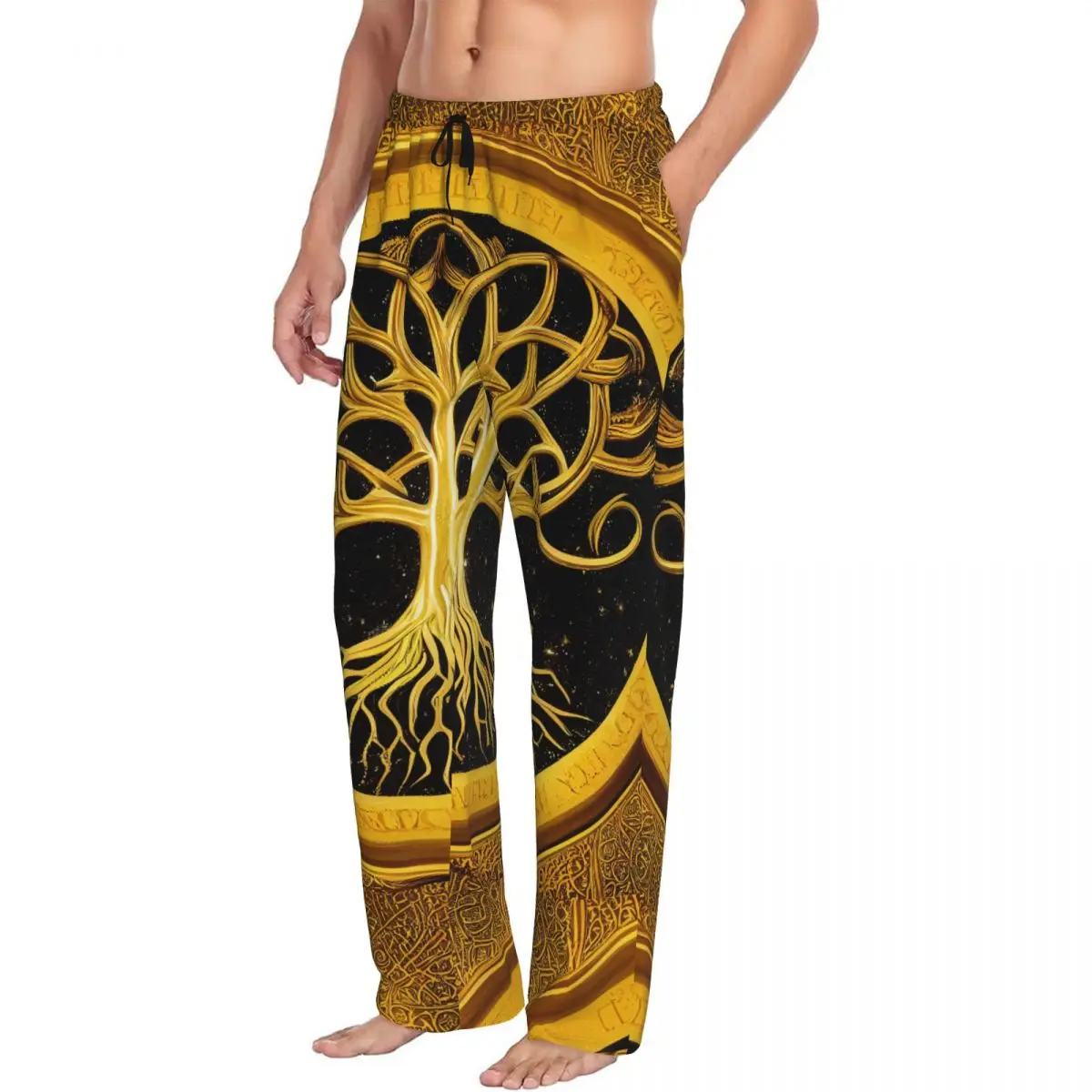 Tree Of Life Men Sleep Bottoms Male Lounge Trousers Men's Pajama Pants