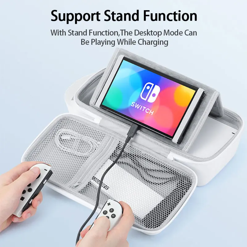 Portable Storage Bag For Nintendo Switch Oled Game Console Dock Case Large Capacity Travel Carry Pouch Handbag Protective Cover