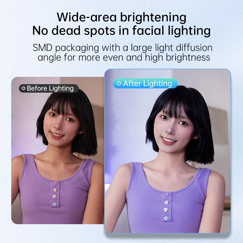 New Mobile Phone Beauty Selfie Pocket Fill Light Artifact Portable Live Broadcast Universal Rechargeable Three-color Soft Light