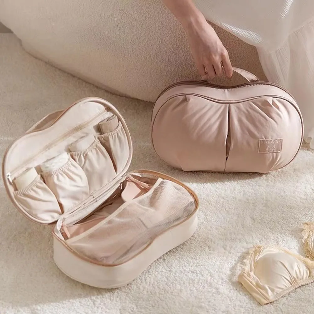 1PC Portable Bra Storage Bag Solid Color High-capacity Clothing Sorting Bag Socks Divider Underwear Organizer Travel