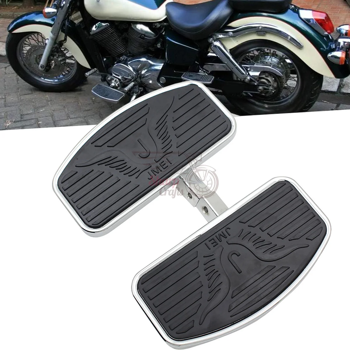 Motorcycle Front Rider Footpeg Floorboards Footboard For YAMAHA Dragstar V-STAR DS400 DS650 Virago XV250 HONDA CA250 Magna VF250