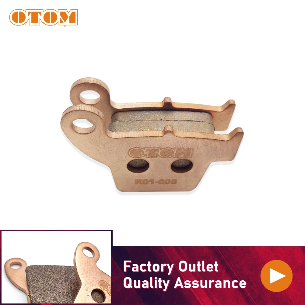 OTOM Rear Brake Pads R01 Motorcycle Accessories Copper Sintering Brake Disks For HONDA CR125 CRF250R CRF250X CRF450R CRF450X CRF