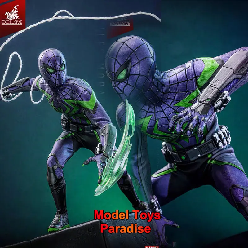 

Коллекционная фигурка HotToys HT VGM68 1/6 Ultimate Spider-Man Miles Morales в костюме Purple Reign, 12 дюймов