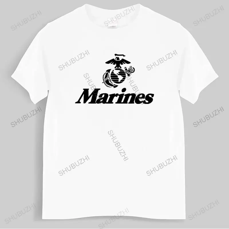 Men Cotton T Shirt Summer Brand Tshirt Marine Corps U.S. United States Marines USMC Military Men's Tee Shirt Top Tees