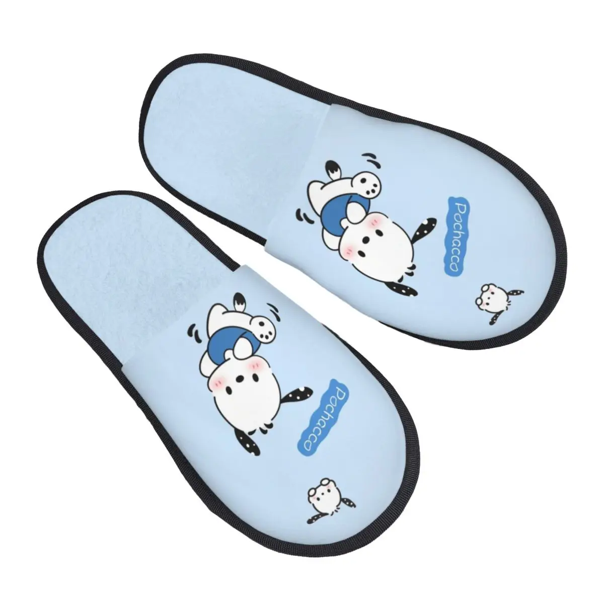 

Изготовленные на заказ тапочки из пены с эффектом памяти Pochacco, женские уютные теплые домашние тапочки