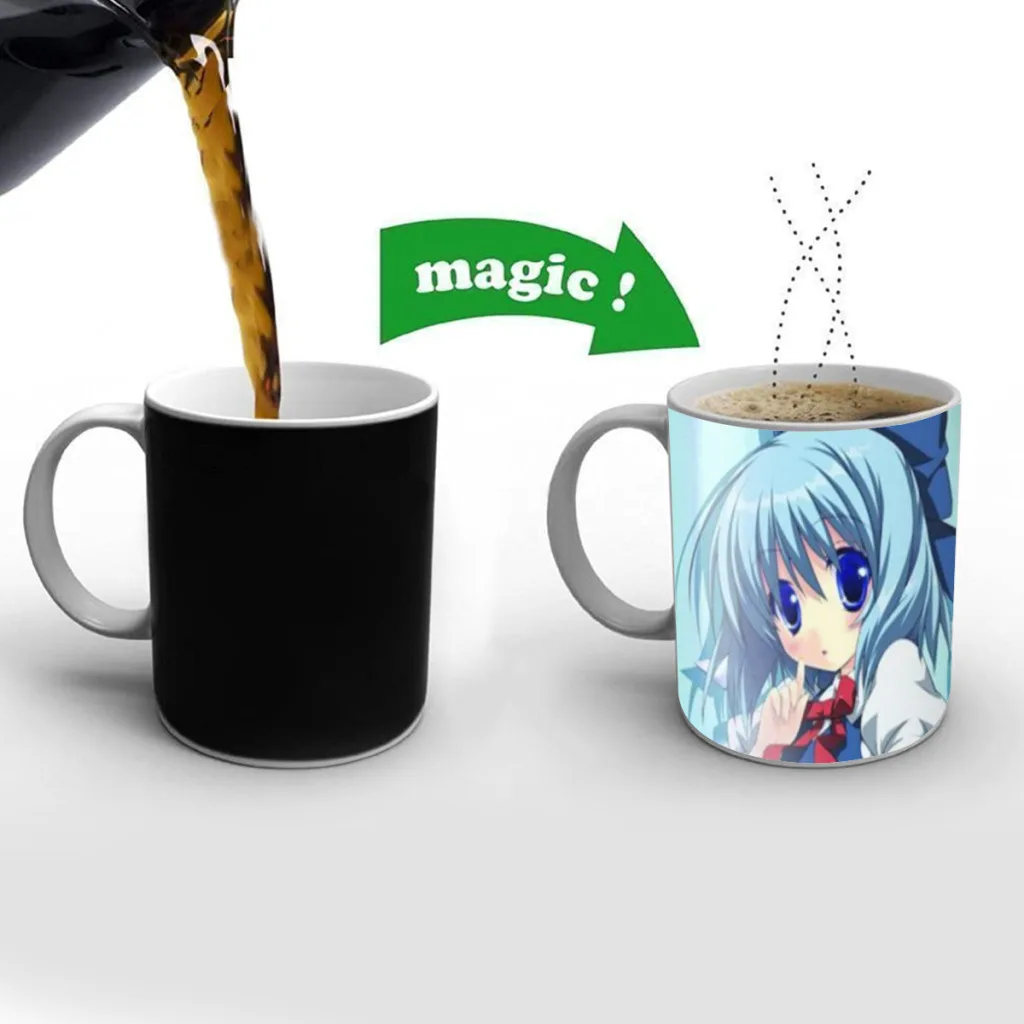 

Touhou Project Flandre Scarlet Coffee Mugs Creativ Color Changing Milk Tea Cup Ceramic Magic Heat Sensitive Mug Gifts