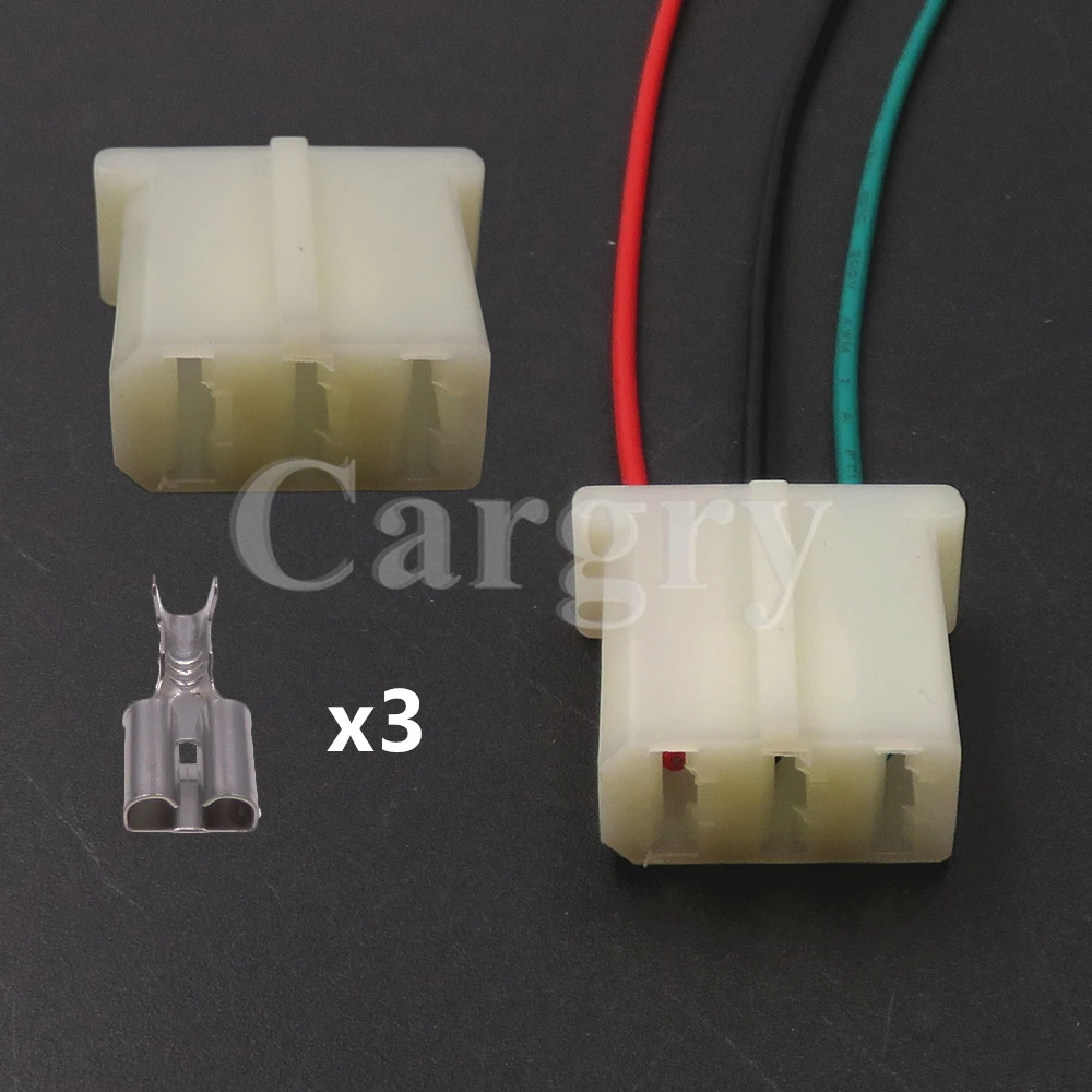 1 Set 3P 893906231 Auto Wiring Terminal Adapter Automobile High Current Unsealed Socket Car Starter Wire Connector