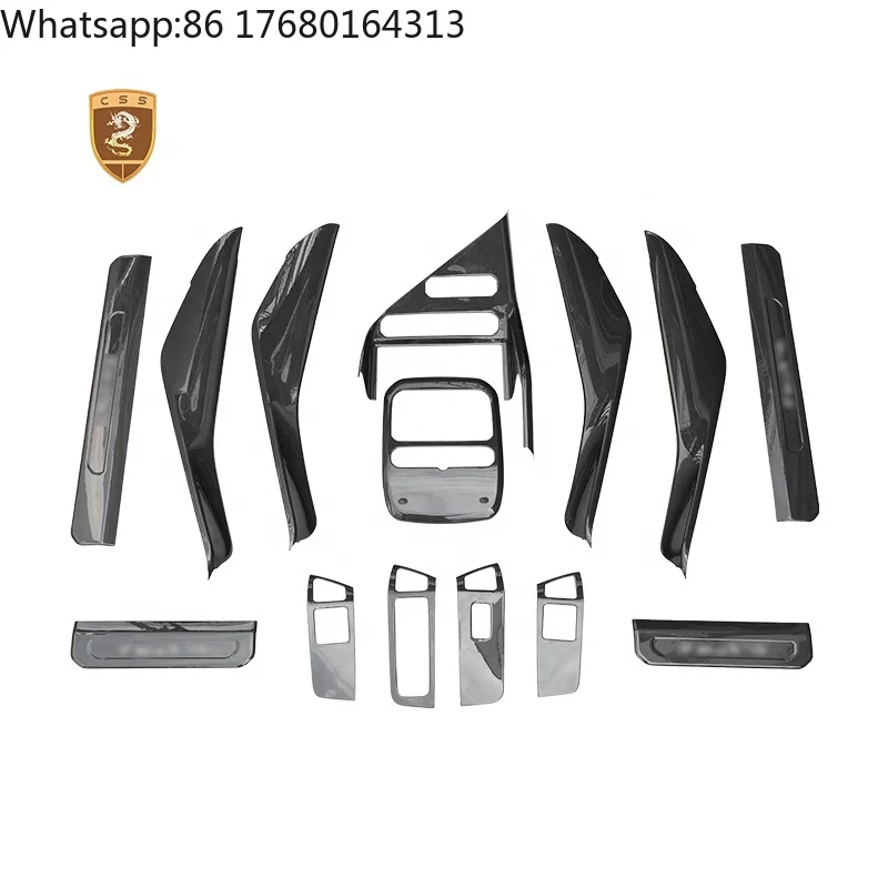 For Dry Carbon Fiber Left and Right Hand Drive Car Interior Decor Door Trim Panel Center Console Cover for Lotus Eletre S+ R+