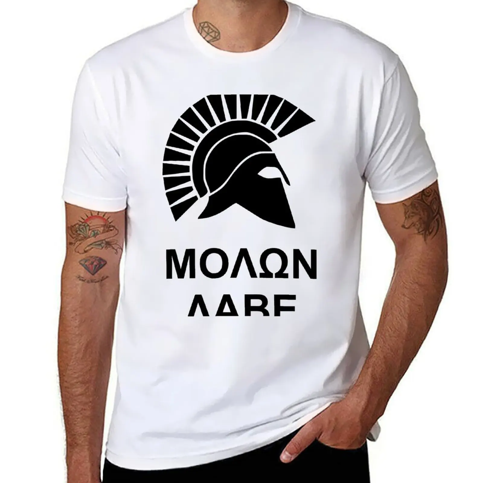 

Molon Labe T-Shirt man graphic t shirt t shirts for man pack white man t shirt designer T-shirt