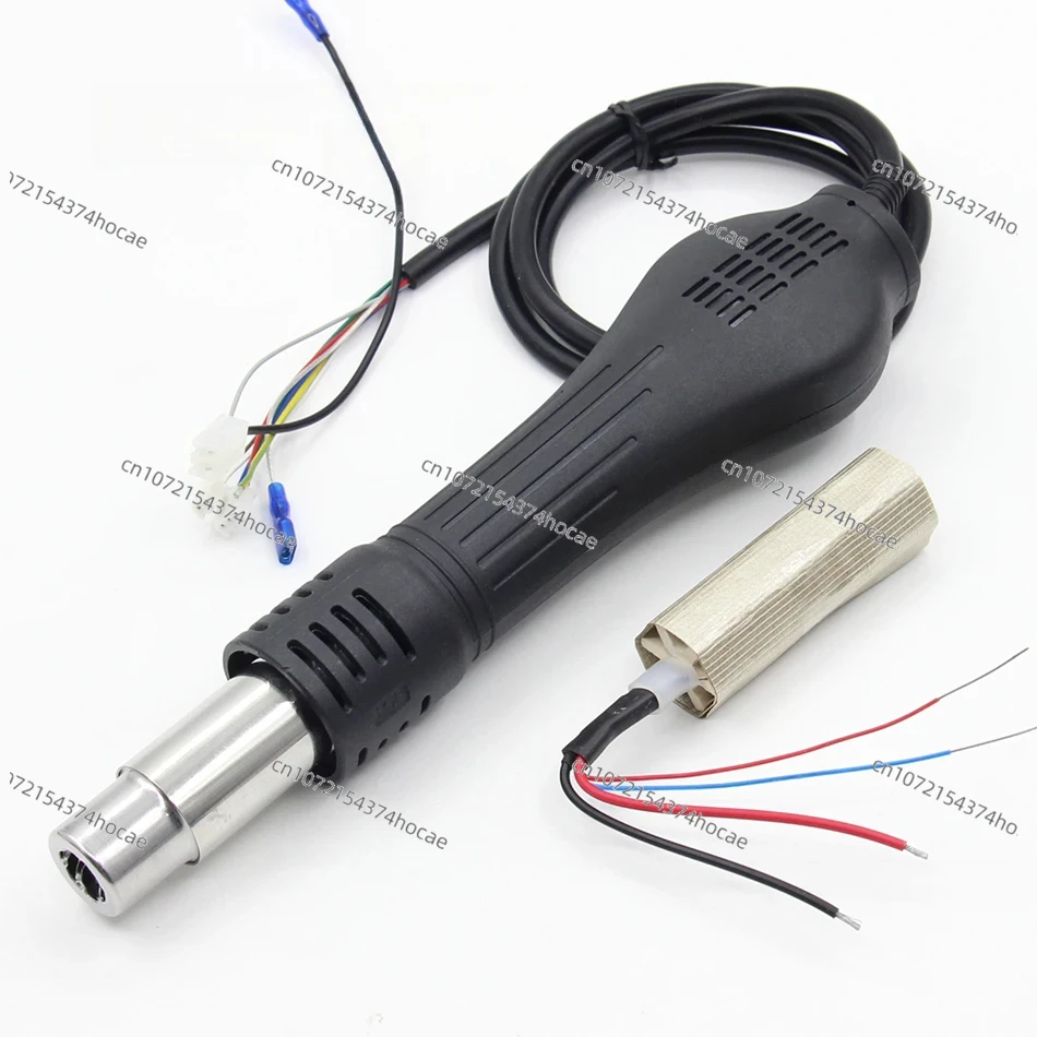 Long Steel Tube Fan Type Hot Air Gun Handle Heating element Nozzle For YIHUA 898 853D 862D+ Rework Station