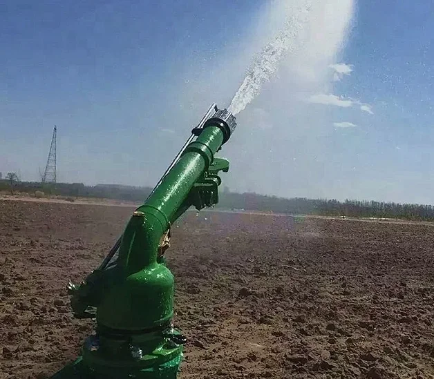 agricultural long range high pressure water irrigation system rain  spay automatic metal sprinkler head 360 degree rotating