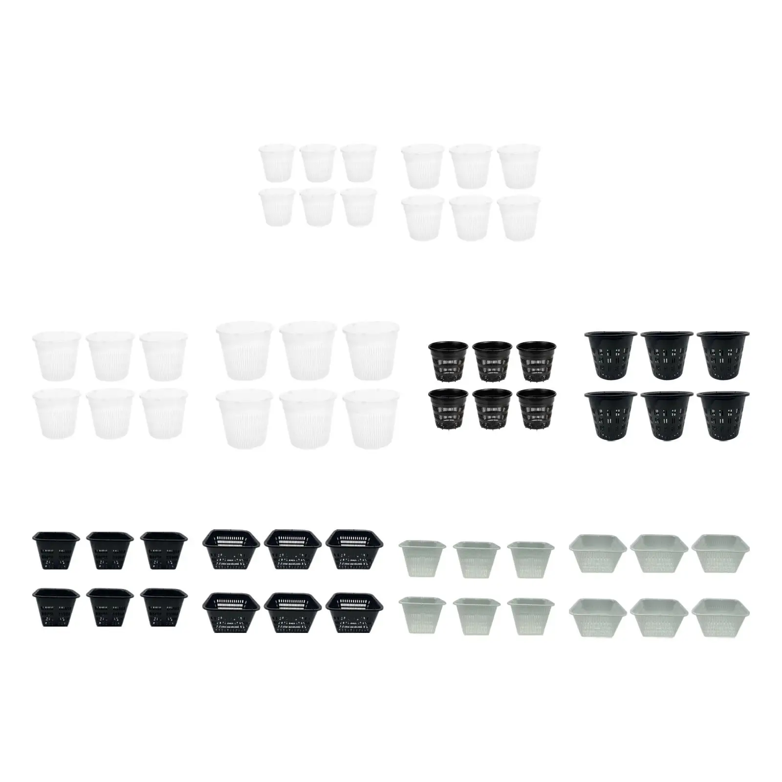 Orchid Pots Root Control Mesh Net Cups Plastic Planter Flower Vase for Outdoor Patio Balcony Home Decor
