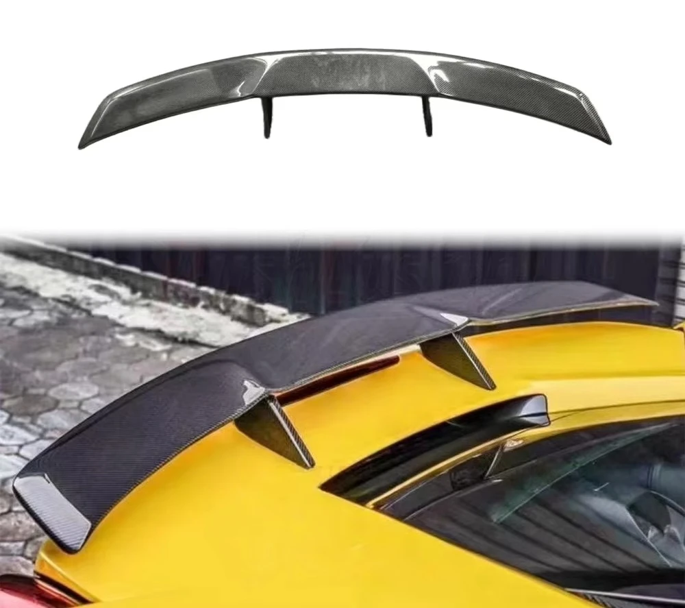 N Style Carbon Fiber Rear Spoiler Wing for  488 Aerodynamic Exterior Upgrade Vacuum Forming Process Increased Downforce