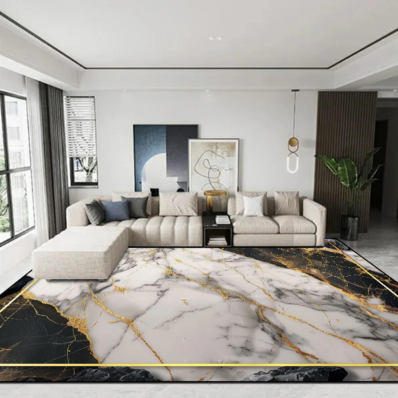 

Luxury Large Carpets for Living Room Marble Decoration Home Sofa Coffee Table Area Rugs Non-slip Bedroom Cloakroom Floor Mat 러그