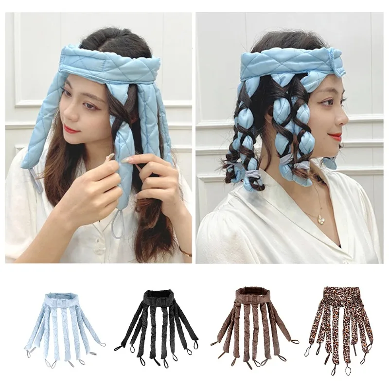 Octopus Hair Rollers Heatless Headband for Long Hair No Heat Foam Hair Curlers Cotton Ribbon Hair Curlers Hair Styling Tool
