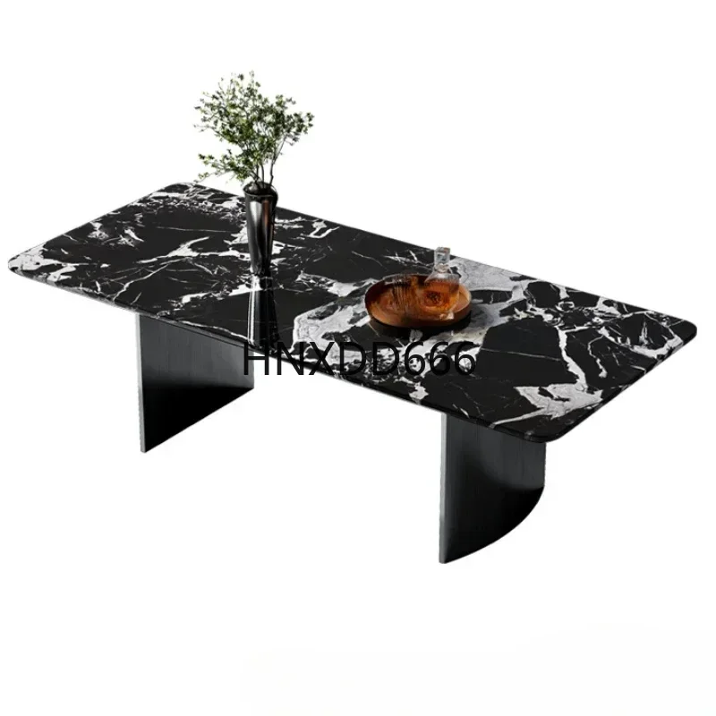 

Прямоугольный обеденный стол, обеденные столы, дизайнерский мраморный сервис, роскошный прием, Muebles, элегантный сидячий
