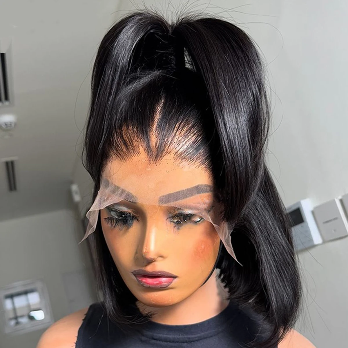 

13x4 Bob Human Hair wig 13X4 HD Lace Frontal Human Hair Bob Wig Pre-plucked With Baby Hair Brazilian Human Hair Ready To Go Wigs