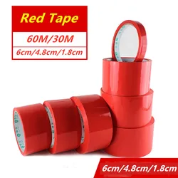 Solid Color Red Adhesive Tape Mounting Tape Colorful Carton Packaging Tape High Viscosity Sealing Fashion Position BOPP Tape