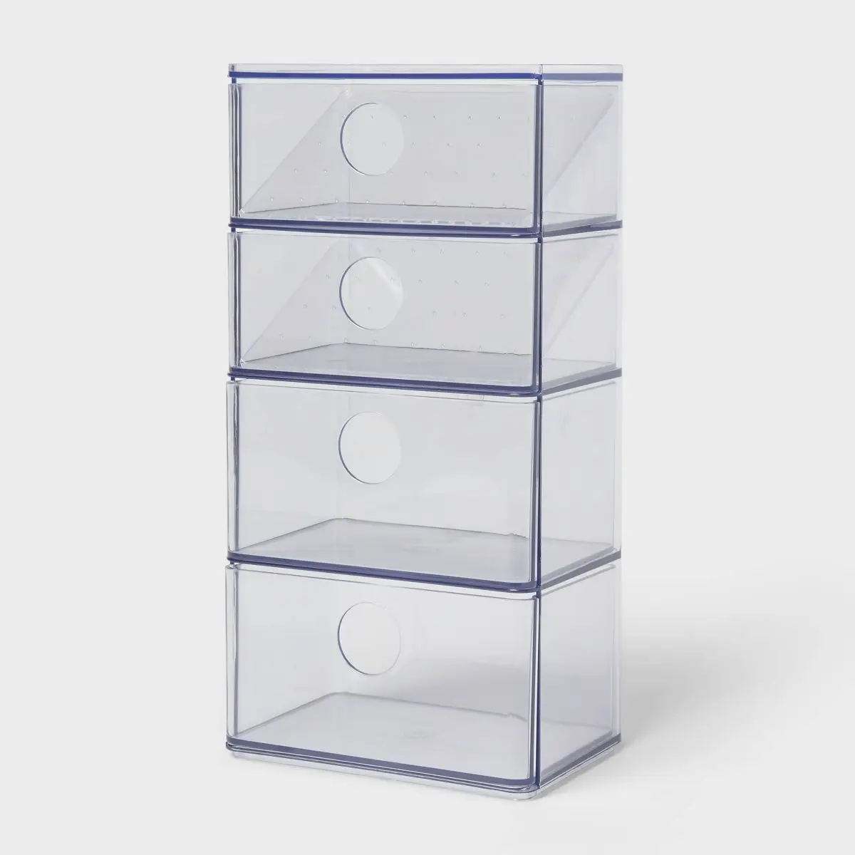 

Acrylic Accessory Organizer with Drawer: Jewelry Storage, Clear Acrylic Drawers, 7-Piece Set