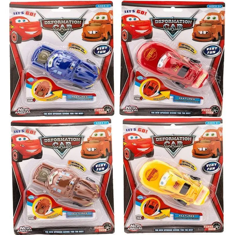 Disney Pixar Cars-model - Lightning McQueen & Mater Transformeerbare auto (niet-glijden) speelgoed, verzamelcadeau voor kinderen