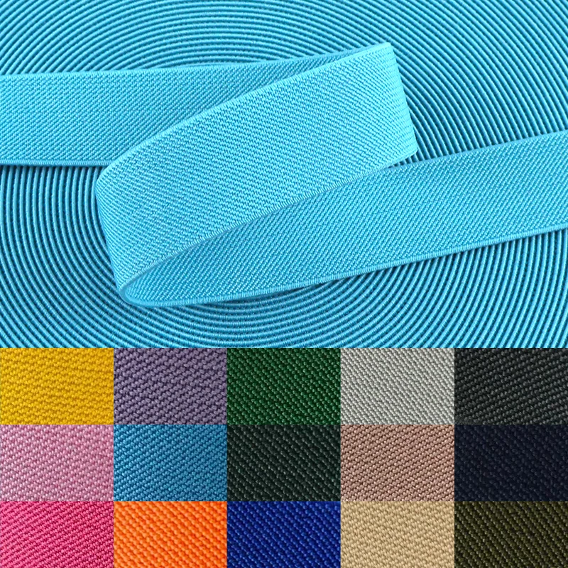 5Meters 20-50mm Nylon Elastic Bands for Sewing Rubber Band Underwear Belt Pant Waist Elastics Webbing Tape Clothes Accessories
