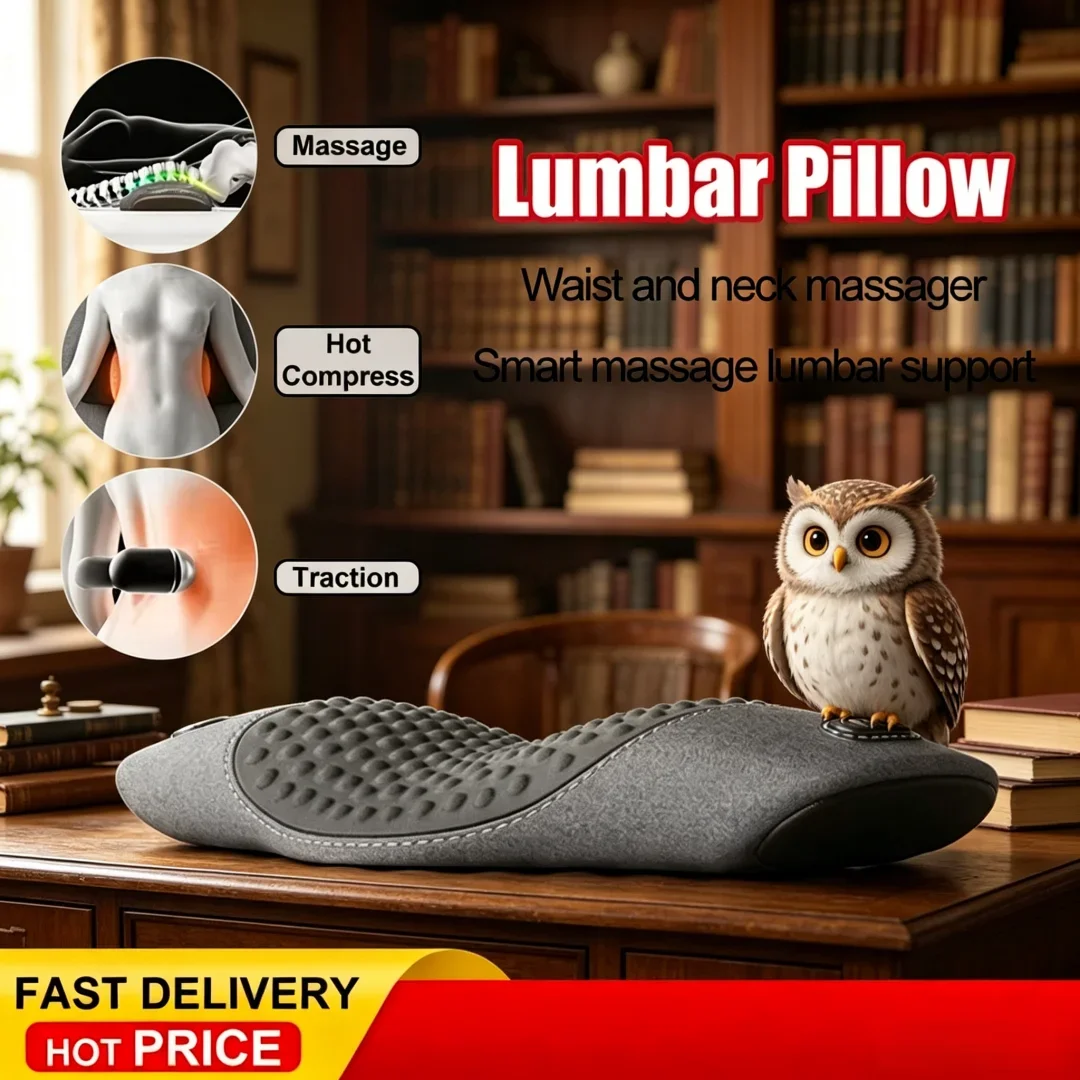 

Exclusive Alabaster Waist Pillow Back Massage Protection Pad Massage Lying Flat Waist Relief Waist Support Heating Vibrating