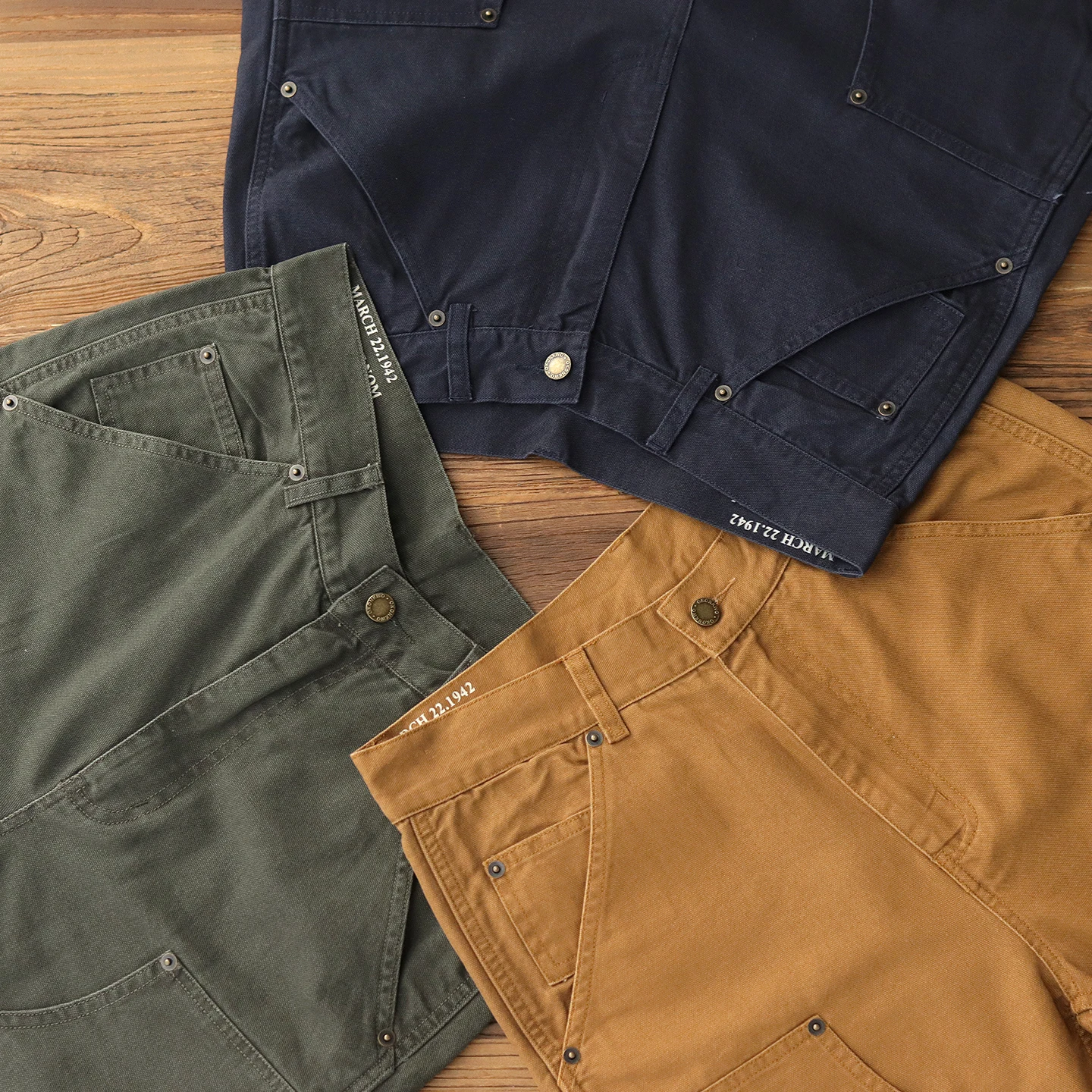 Summer New American Retro Canvas Multi Pocket Logging Cargo Shorts Men's 100% Cotton Washed Straight Loose Casual 5-point Pants