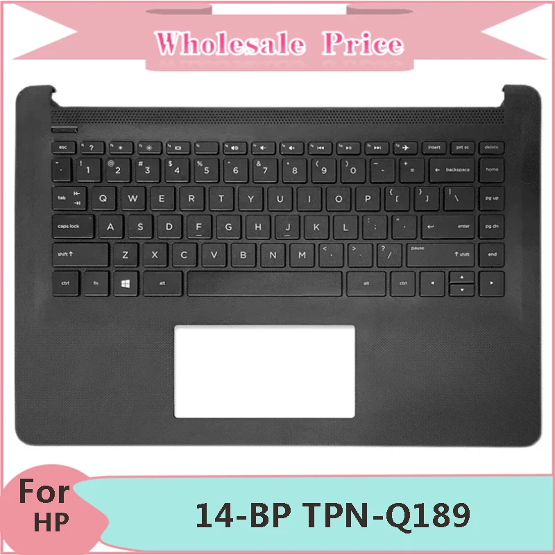 New Original For HP Notebook 14-BP 14-BP059SA 14-BP031TX TPN-Q189 Laptop Palmrest Case Keyboard US English Version Upper Cover