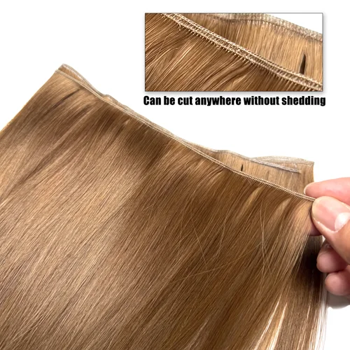 Imagen 2 del producto Extensiones de cabello humano Genius Weft, cabello humano Remy de 50G, extensiones de cabello brasileño invisibles, mechones de cabello