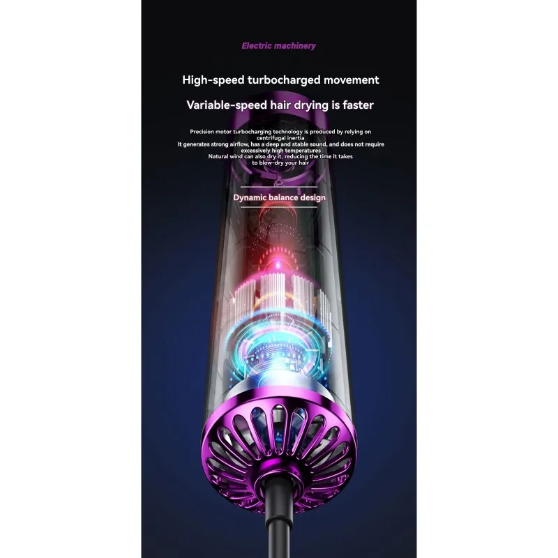 

(A25M) 5-in-1 Hot Air Comb Automatic Curling Iron Curling Straight Dual-Purpose Hair Styling Comb Hair Dryer Set UK Plug