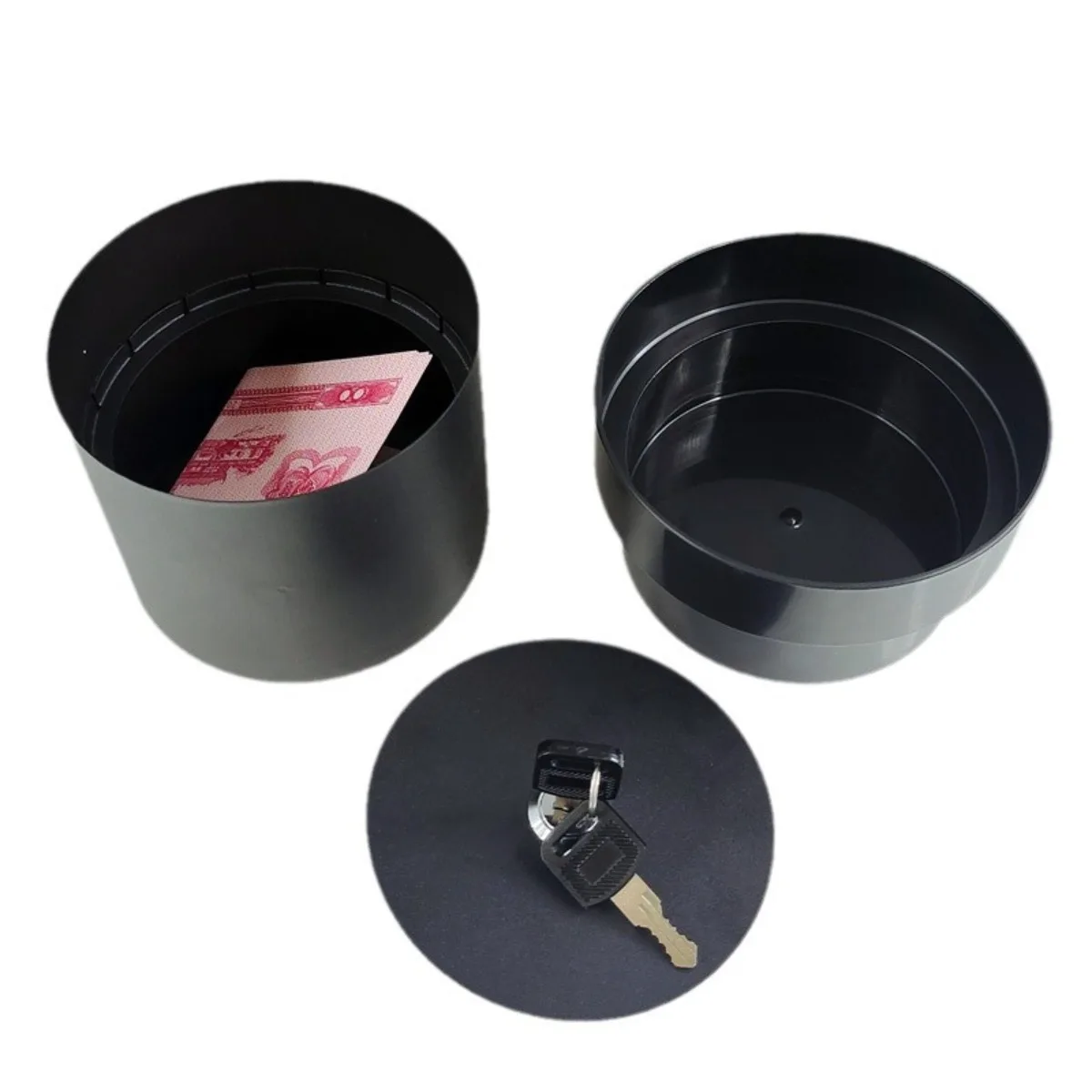 1PC Flowerpot Storage Tank Creative Iron Box with Lock Insurance Password Storage Box Mini Money Storage Organizer Hide Money