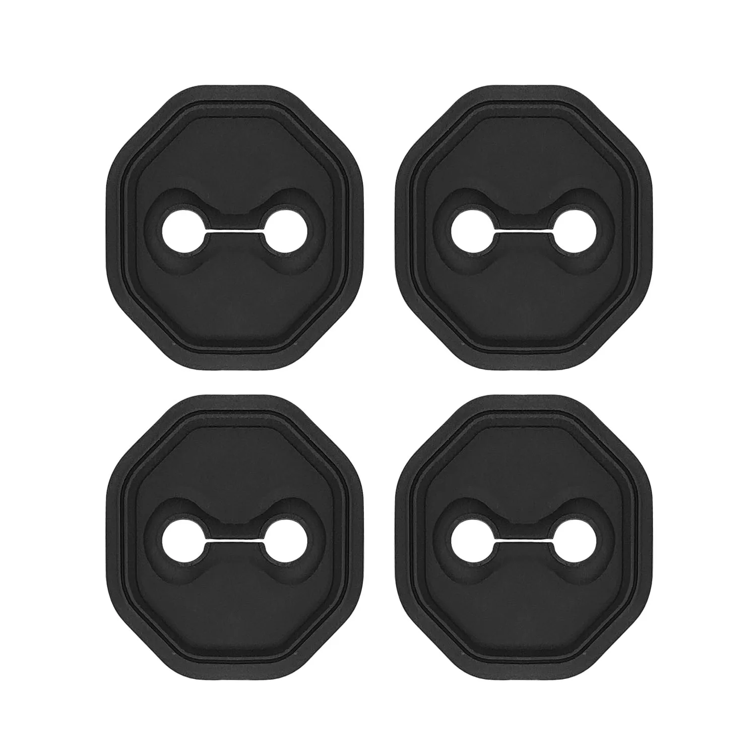 Fit For Ford Ranger T9 2023 2024 4pcs Silicone Car Doors Lock Buckle Cover Anti-rust Protective Sticker Shock Mat Car Accessorie