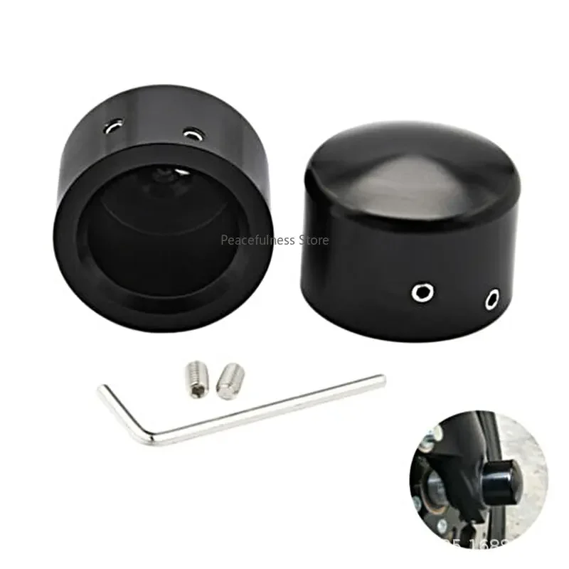 

пара аксессуаров для модификации мотоцикла, крышка винта передней оси, алюминиевая крышка передней оси с ЧПУ, декоративная крышка оси колеса