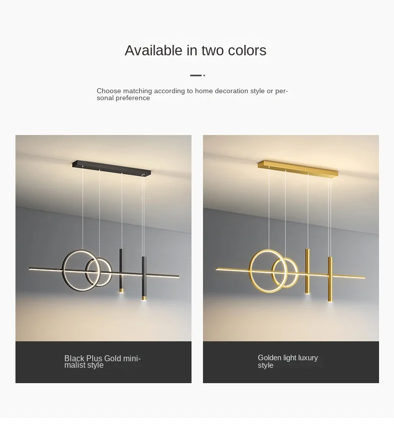 Restaurant Lichter nordischen Kronleuchter Licht Luxus minimalist ischen Esstische Barth eke Designer minimalist ische Streifen beleuchtung – Detail 3