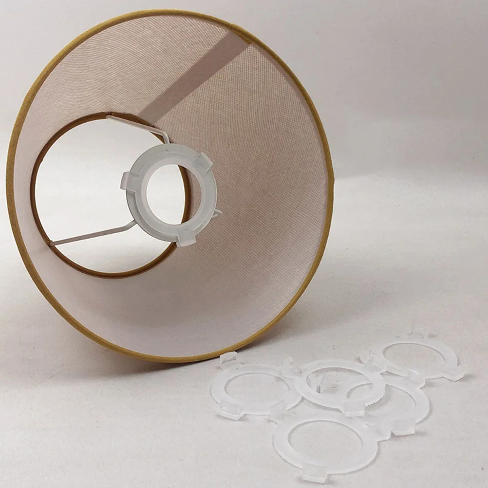 

6Pcs Lamp Socket Converter Rings Plastic E27 to E26 Lampshade Adapter Accessories for Easy Fixing Installation