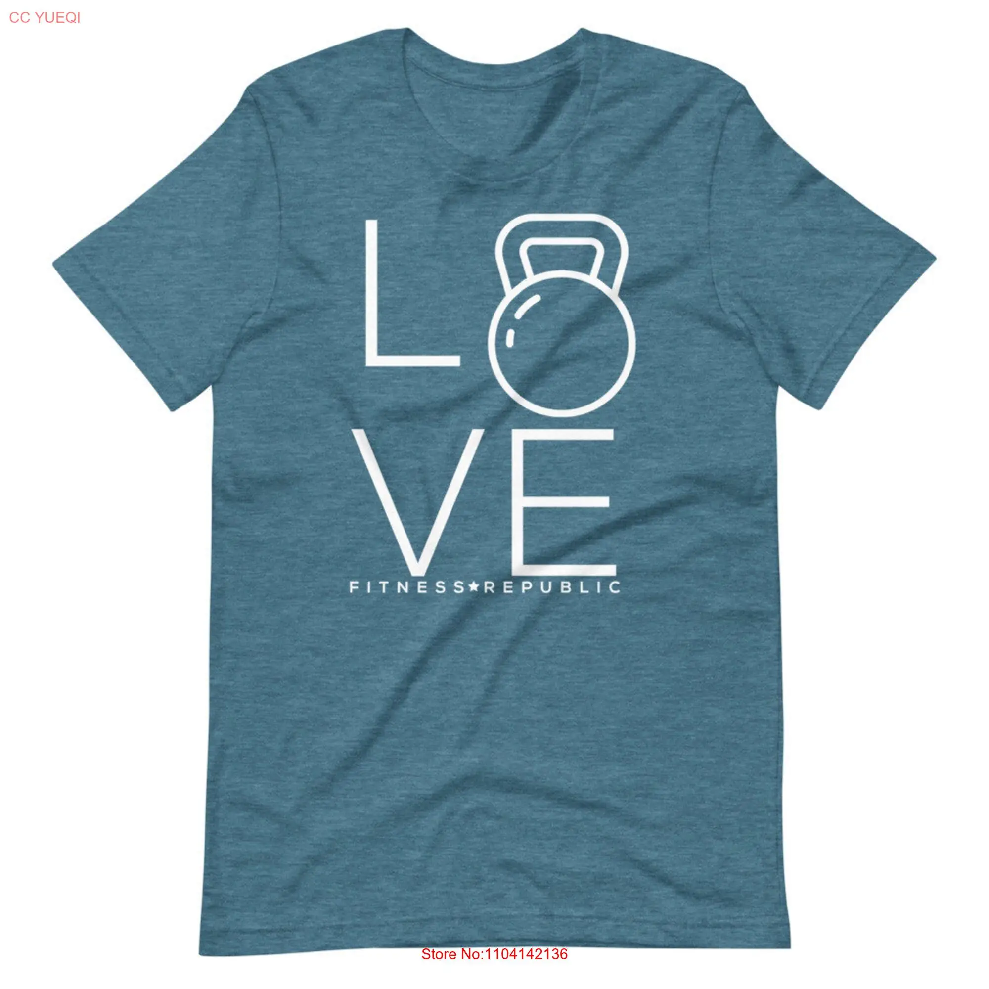 LOVE Athletic Fit Gym T Shirt Fitness Republic long or short sleeves