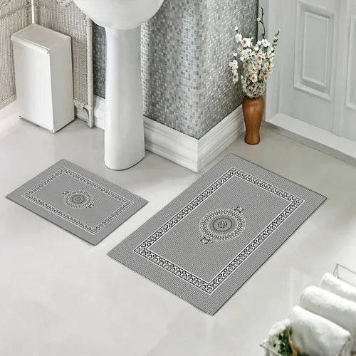 Halıforum Bath Mat Dual Toilet Seat Pad Non-Slip Bottom Bhs-563