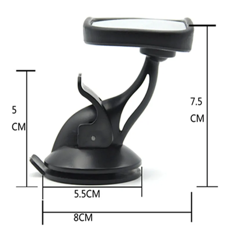 car Suction cup safety mirror for Peugeot RCZ 206 207 208 301 307 308 406 407 408 508 2008 3008 4008 5008