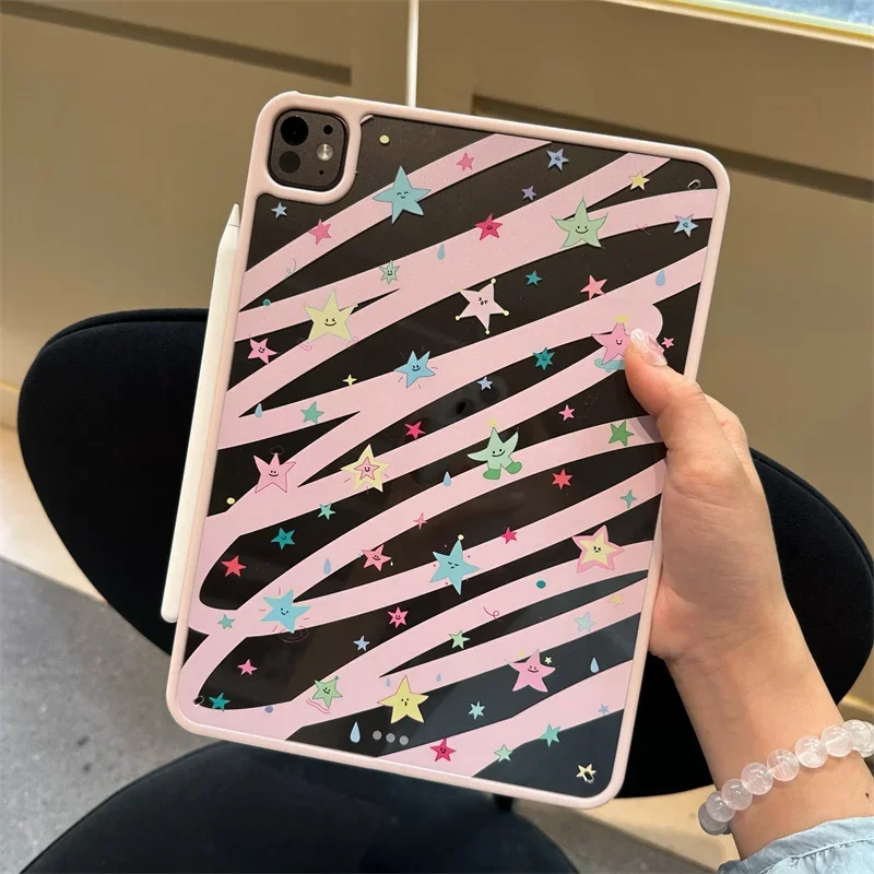 

Tablet Case For Apple iPad 11 2025 10/Air 5/4 10.9 inch Pro 12.9 inch 10.5 10.2 9.7 mini 7/6 Cover Colorful Graffiti Star Cases