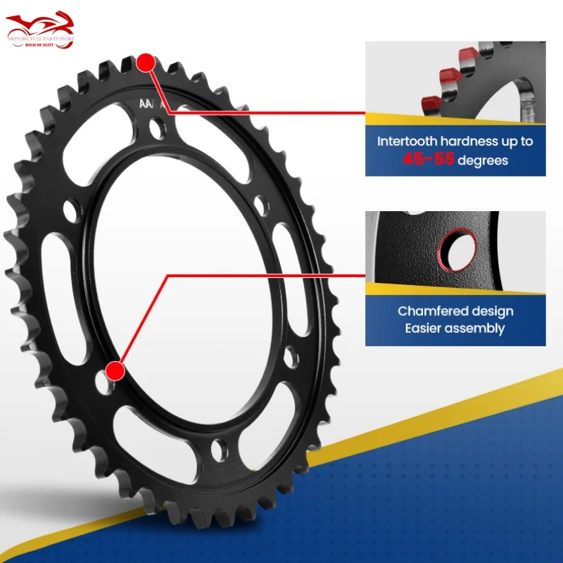 530 40/43T Rear Sprocket for Suzuki SV 1000 S 1300 GSF 1200 GSX 1250 1300 GSXR GSX-R Triumph 955 Sprint RS Tiger SE 955i Daytona