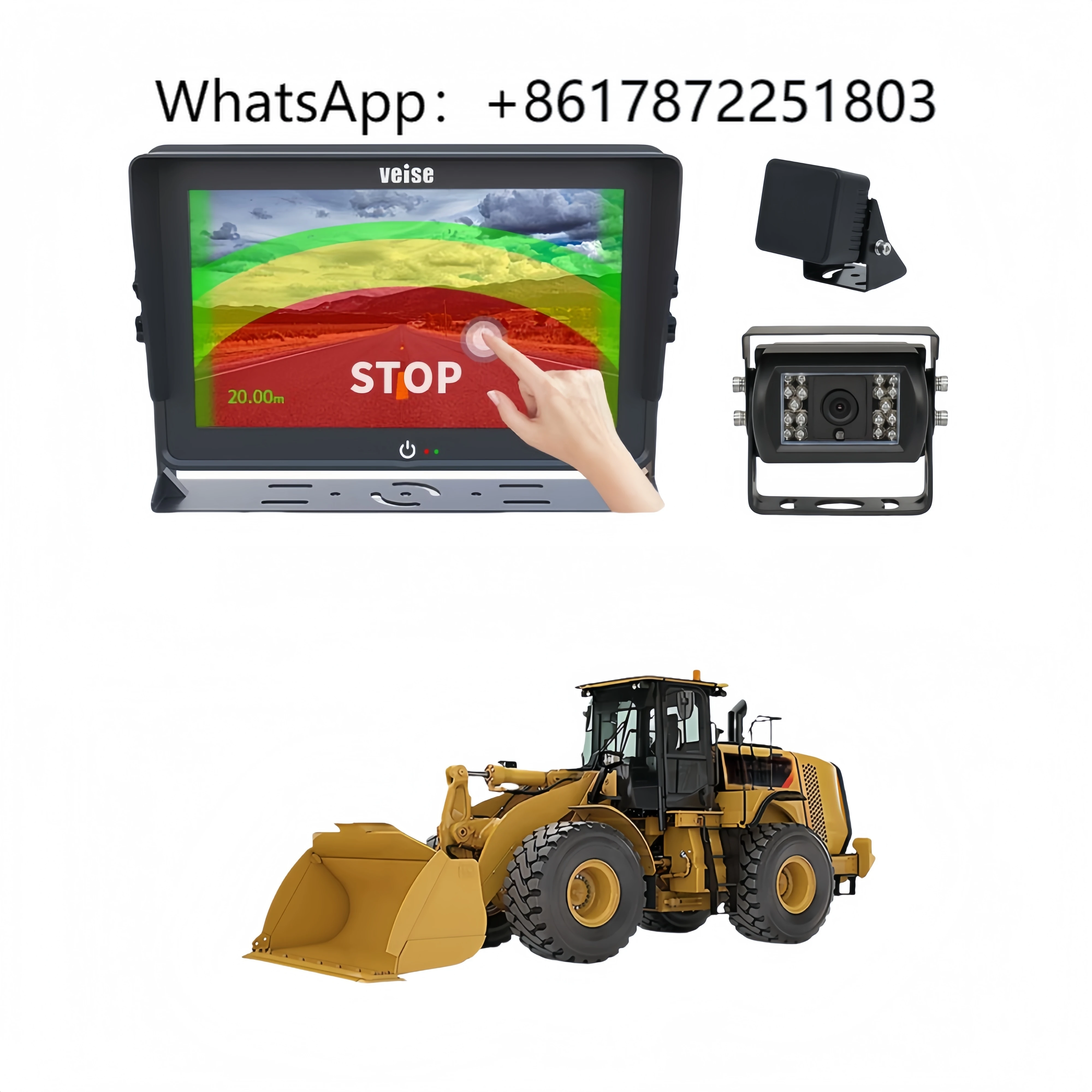 

77GHz Millimeter Wave Radar Sensor Backup System for Harsh Construction Sites Engineering Vehicle Wheel Loader Bulldozer