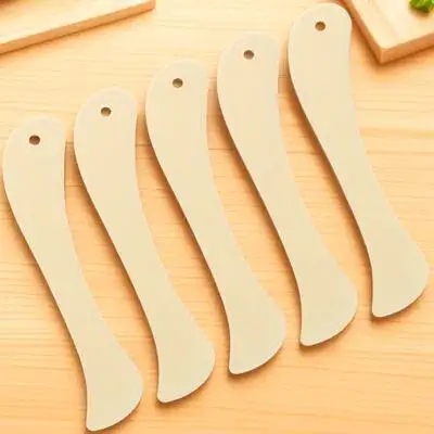 Pasta de osso de plástico curvada, 5 peças para vinco de papel e remoção de bolhas, ferramenta artesanal prática para uso de presente escolar de escritório