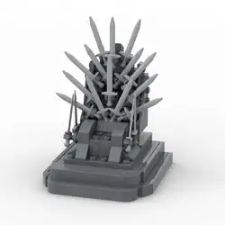 MOC Building Block Iron Throne Medieval blacksmith shop Toy Gift