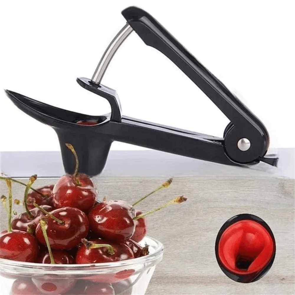 Herramienta portátil para deshuesar cerezas, acero inoxidable, operación con un clic, eliminador de cerezas, herramienta para deshuesar oliva, conservación de alimentos
