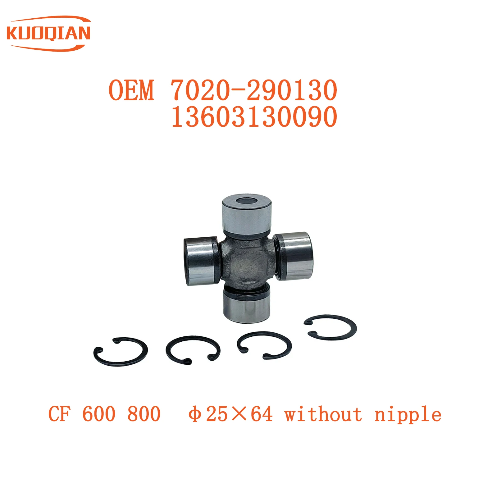 CF500 CF800 Universal Joint Cross Shaft Component ATV CF2V91W Z8 X8 CF188 Repair Parts 7020-290130 Drop Shipping 25x64mm