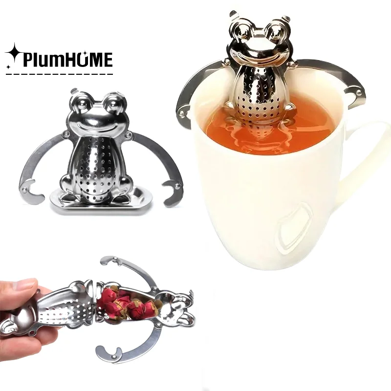

1PCS Tea Striner Infuser Stainless Steel Teasoon Filter Seasoning Ball Mesh Reusable Loose Leaf Spice Filter Kitchen Accessorie